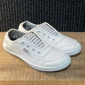 Bobs Skechers B-Cute Walkways Canvas Slip-on Sneakers - Size 6.5